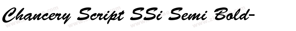 Chancery Script SSi Semi Bold字体转换